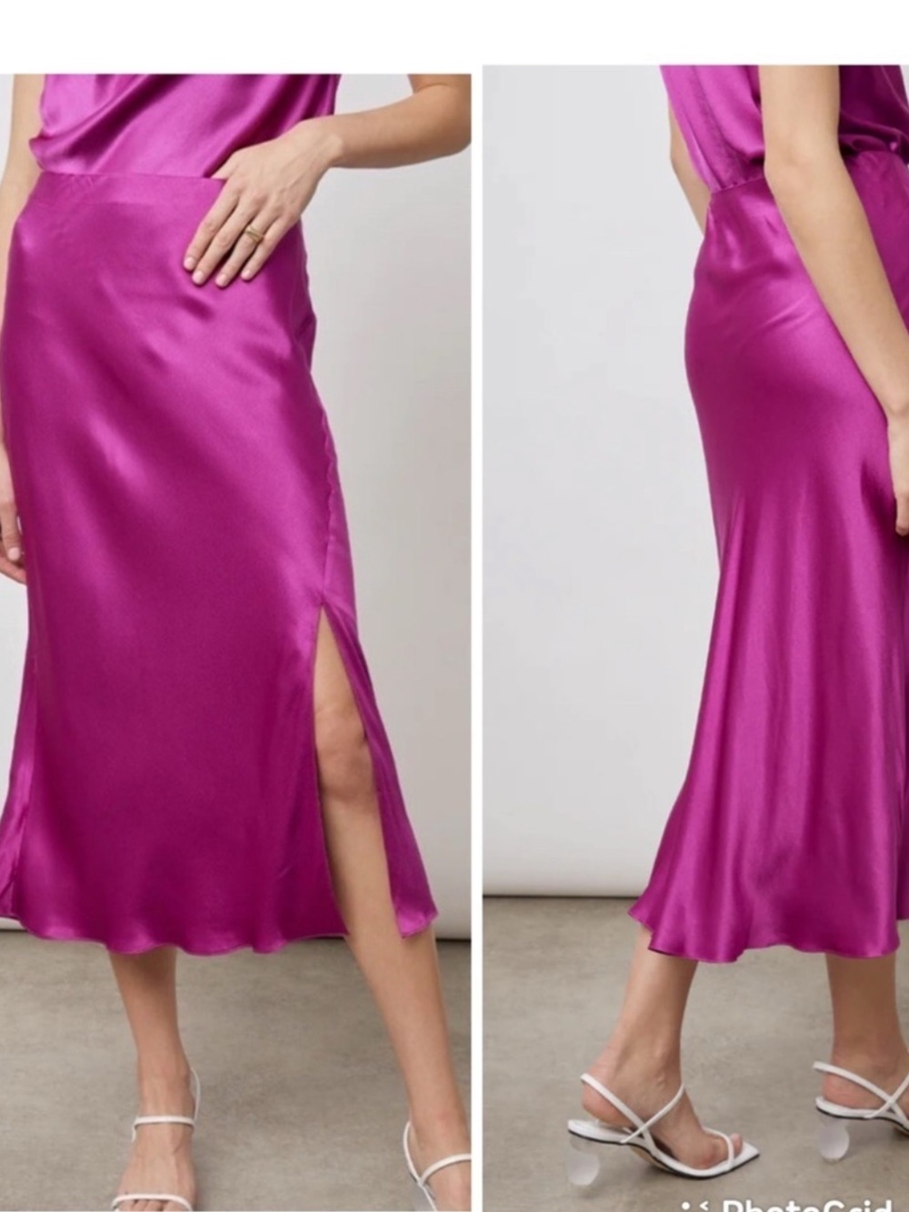 Rails Maya Satin Midi Skirt Radiance - Picture 8 of 8
